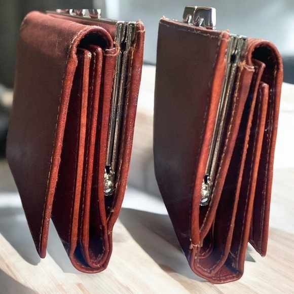 YL Genuine Brown Leather Tri-Fold Wallet GORPCORE 12 Card Slots Corpcore NEW - Picture 7 of 12